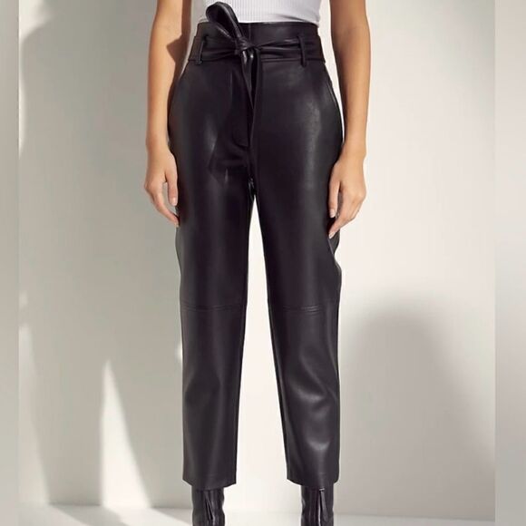 Aritzia Leather Pants Size 00  - Brand New - Picture 2 of 3